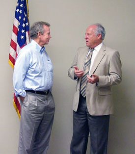 Congressman Kuhl visits with Supervisor Yudelson